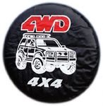 BARGAINWORLDUK WHEEL COVER WHEELCOVER SPARE TYRE TIRE 4X4 4WD