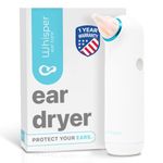 Whisper Ear Dryer | USA | Rechargable Ear Water Drying Aid with Red Light Therapy Delivers Gentle Warm Air to The Ear to Combat Annoying Swimmers Ear + Ear Fluid Remover