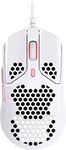 HyperX Pulsefire Haste – Gaming Mouse – Ultra-Lightweight, 60g, Honeycomb Shell, Hex Design, Hyperflex USB Cable, Up to 16000 DPI, 6 Programmable Buttons - White/Pink