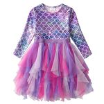 VIKITA Girls Dresses Mermaid Princess Tulle Party Wedding Dress LH8001 5-6 Years