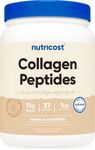 Nutricost Grass-Fed Collagen Powder 1LB (454 G) (Vanilla) - Grass Fed Bovine Collagen Hydrolysate - Collagen Peptides