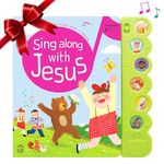 Hello 2 Kids Sing Along with Jesus - Christian Sound Books for Toddlers 1 - 3 | 6 Bible Songs & Illustrations | Interactive Religious Musical Toys for Kids - Birthdays, Baptism Gifts for Boys & Girls