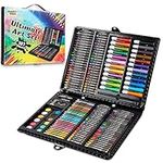 KreativeKraft Art Set Kids and Adults with 187pcs Drawing Set Carry Case Artist Set Professional and Beginners