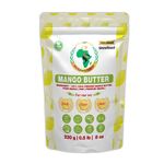 Authentic Raw Mango Butter | Butter | For DIY Face, Body, Hands | Unrefined | 100% Pure| Organic from Africa | Resealable Bag | 0.5 LB (230g)