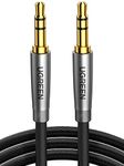 UGREEN 3.5mm Audio Cable Male to Male, HiFi Aux Cord for Car Braided, Aux Cable 3.5mm, Stereo Auxiliary Cable Compatible with iPhone, iPad, Galaxy, Tablets, Speaker, 3FT