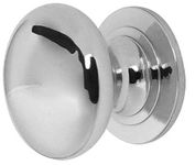 Solid Cupboard Knob 50mm Polished Chrome