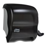 Tork Hand Towel Roll Dispenser, Lever H21, Manual Paper Towel Dispenser 83TR, Push-Down Handle, High-Capacity, Translucent, Smoke