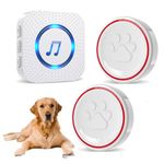 ChunHee Dog Bell for Potty Training Wireless Doggie Door Bell for Dog Puppy Training Sliding Door/Go Outside Doorbell and Waterproof Touch Button