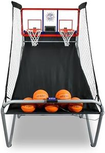 Pop-A-Shot - Indoor/Outdoor Dual Shot | Arcade Basketball Fun, Inside or Out | Sensor Scoring | 16 Game Modes | 7 Balls | Foldable Storage l for All Players