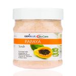 GEMBLUE BIOCARE Papaya Scrub Enriched with Vitamin E, Aloe Vera and Glycerin