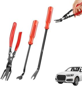 QITELL 2026 New Panel Clip Removal Plier, Upholstery Trim & Push Pin Fastener Remover, Lift Action Car Trim Tool for Auto Interior/Exterior, Door Panel & Dashboard Repair (3pcs)