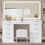 YITAHOME 46" Vanity Table with LED 