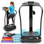 Bluefin Fitness Vibration Platform | Pro Model | Upgraded Design with Silent Motors and Built in Speakers