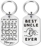 Laluminter Best Uncle Ever Keychain