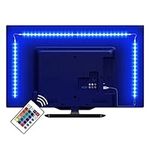 LE TV Backlight, LED Strips Lights, 2M/6.56ft for 32-65 inch TV, Multi Color TV Lighting Kit with Remote Controller, USB Powered, for Smart TV PC Monitor Home Theater Decoration