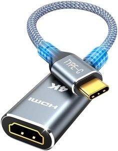 Highwings 4K@60Hz USB C to HDMI Adapter, [High Speed, Thunderbolt 3/4] USB Type C to HDMI Adapter Groundbreaking Performance, Compatible for iPhone 15 Pro/Max, MacBook Pro/Air, iPad, iMac and More