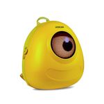 Hookaba: LED Eyes Kids Backpack| Premium PU| 13 Ltrs Capacity| For School, College, Travel | Waterproof IPX5| 1 year Warranty (Yellow)