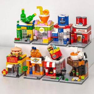 ENHANA Building Blocks Toys Friends Pink House Sets for Kids 6-12, Juice Shop Burger Shop Coffee Shop Building Kit Best Gifts for 7-9 Year Girl (874 PCS)
