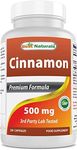 Best Naturals Cinnamon bark 500 mg 250 Capsules