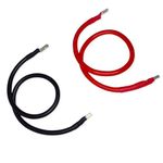 Daystar 25 Sq Mm (3 Guage) Red and Black Charge Controller Cable | Battery Connecting Cables (3 Feet Each)