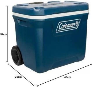 Coleman Xtreme 50QT Wheeled Cooler Box – Large, High-Performance, PU Insulated