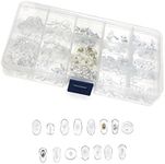 EMSea Eyeglass Nose Pads Kit Soft Silicone Glasses Repair Tool Assorted with Case