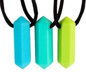 Tilcare Chew Chew Sensory Necklace – Best for Kids or Adults That Like Biting or Have Autism – Perfectly Textured Silicone Chewy Toys - Chewing Pendant for Boys & Girls - Chew Necklaces