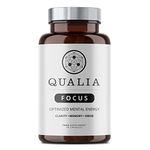 Qualia Focus Brain Booster Supplement | A Powerful Nootropic Designed to Deliver Sustained Mental Energy, Alertness, Concentration & Memory | with Ginkgo Biloba, L-Theanine Plus 40 ct