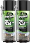 Sprayman Pest Block Spray Foam - (2x12oz) 100% Odor-Free! Mouse - Rodent Repellent & Strong Polyurethane Mouse Blocker Foam Sealant Use Wall Foam Filler for Holes and Cracks, Over Paintable- 2 Pack