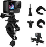 REYGEAK Bike Handlebar Mount 360° Ball Head Rotation Motorcycle Bicycle Handlebar/Seatpost/Pole Mount Accessories for GoPro Hero 11 10 9 Session Insta360 DJI Action Cameras (Press to Rotate)