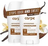 Carpe Underarm Antiperspirant Deodorant - Advanced Sweat & Odor Protection Formula - Antiperspirant for Women & Men Helps to Combat Excessive Sweating with Odor Control - Coconut Vanilla (Pack of 2)