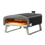 Q Pizza Outdoor Pizza Oven, Portable Gas Pizza Oven with 13in Pizza Stone for Outside Cooking, Backyard Pizza Maker, Pizza Accessory Ideal for Outdoor Kitchen and Party, Great Gift