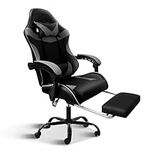 YSSOA Gaming Chair with Footrest, B