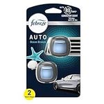 Febreze AUTO Air Freshener Vent Clip Ocean Breeze Scent, 2.2 mL Car Vent Clip, Pack of 2