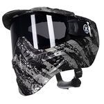 HK Army HSTL Goggle Paintball Airsoft Mask with Anti Fog Thermal Lens (Fracture Black/Grey/Smoke Lens)