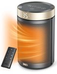 Dreo Space Heater for Indoor Use, 1500W PTC Portable Electric Heaters with Remote for Bedroom, 3 Modes, 12H Timer, Quiet Ceramic Room Heater with Thermostat, Overheat & Tip Over Protection