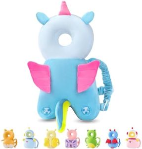 Toddler Baby Head Protection Cushion Backpack Wear,Blue Angel