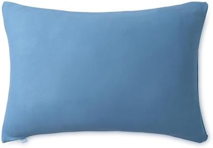 Dreamland Baby Premium Toddler Pillow and Ocean Blue Pillowcase, 13 x 18. Machine Washable, Ergonomic Kids Pillow + Ultra Soft Viscose Pillowcase. Mom-Owned US Business, Premium Materials