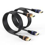 ApoJodly 4K HDMI Cable 6.6FT 2-Pack