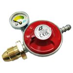 37mb Propane Gas Bottle Regulator With Built in Pressure Gauge Fits Calor Gas & Flogas with POL connection