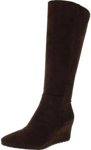 Anne Klein Women's Vella Fashion Boot, Dark Brown, 6 US