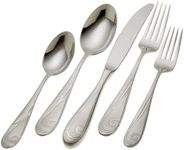 Yamazaki Platinum 20-Piece Wave Flatware Set, Service for 4, Silver