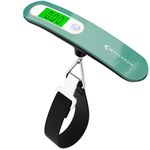 MYCARBON Luggage Scale Portable Digital Weight Scale for Travel Suitcase with Tare Function 110 Lb/ 50Kg Capacity (Green)
