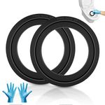 ELETHOR RV Toilet Seal Ring with Gloves, 2Pcs RV Toilet Flush Ball Seal Replacement for 300/310/320 Toilet, Toilet Replacement Sealing Ring for Toilet Leakage and Stink