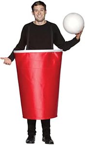 Rasta Imposta Beer Pong Cup Costume, Red, Standard