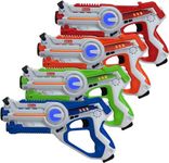 Kidzlane Laser Tag Guns Set of 4 | Lazer Tag Guns for Kids with 4 Team Players | Indoor and Outdoor Laser Tag Play Toy for Kids and Teens Boys and Girls | Kids Laser Tag for Boys Age 8-12