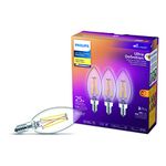 Philips Ultra Definition LED 25W Chandelier CanBase Soft White Warm Glow Glass Clear 3-Pack LED Light Bulb