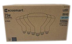 Ecosmart 75w LED BR40 Dimmable Floodlights Daylight 6-Pack