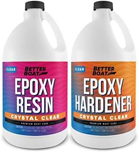 Craft Resin Epoxy Resin Kit for Beginners with Resin Molds, Table Top Art Resin Jewelry Casting DIY Tumblers & Wood 2 Part Resin Epoxy Kit Resin Supplies Crystal Clear Epoxy Resin Art Boat Pint & Gal
