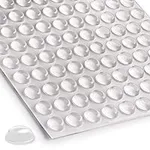 Zulay Home 150 Pack Cabinet Bumpers Clear Adhesive Pads - Small Cabinet Stoppers Rubber Bumpers - Clear Cabinet Door Bumpers for Kitchen Cabinets, Drawers, Picture Frames, Furniture, Glass Tops